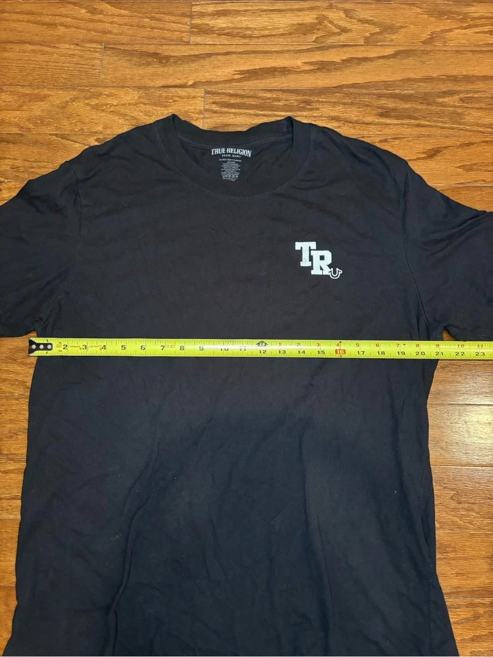 True Religion Black Short-Sleeve Logo Tee
